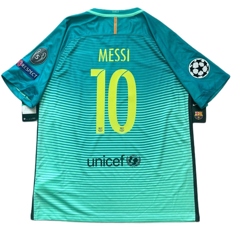 Camisa Barcelona lll Verde 2016/17 Masculina - Modelo Retrô