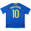 Camisa Seleção Brasil II 2010 Azul - Modelo Retrô