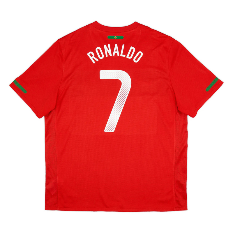Camisa Seleção Portugal I 2010 Vermelha - Modelo Retrô