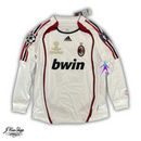 Camisa Milan Manga longa ll 2006/07 Branca - Modelo Retrô