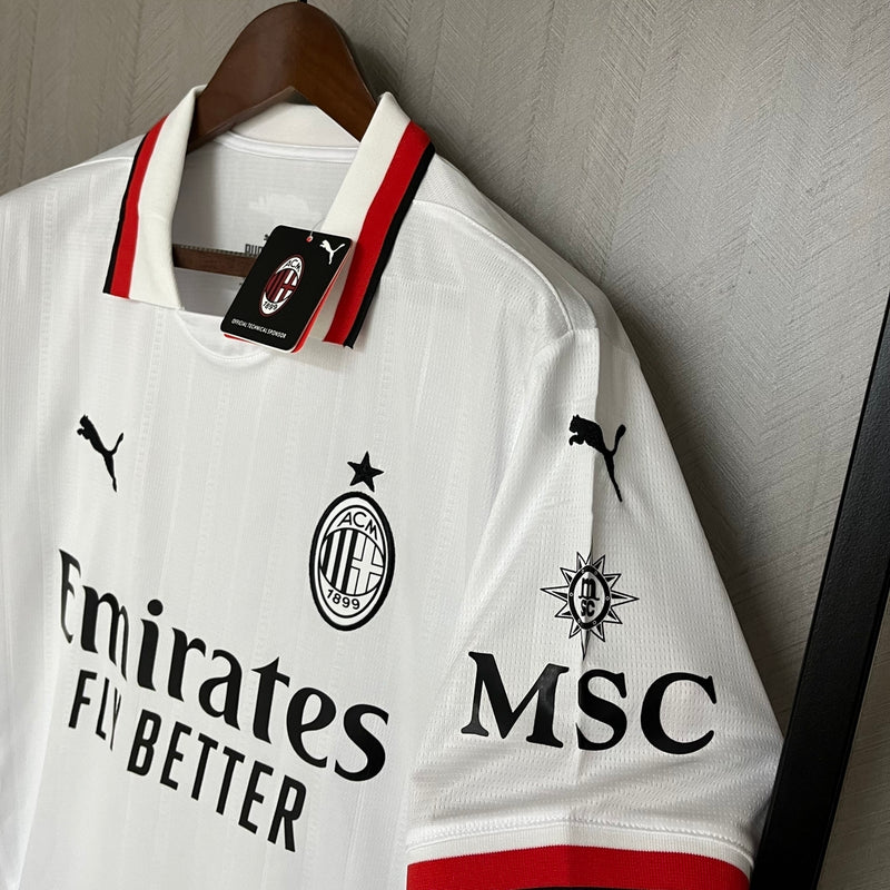 Camisa Milan ll 2024/25 Branca - Modelo Torcedor