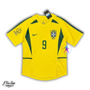 Camisa Seleção Brasil I 2002 Amarela - Modelo Retrô