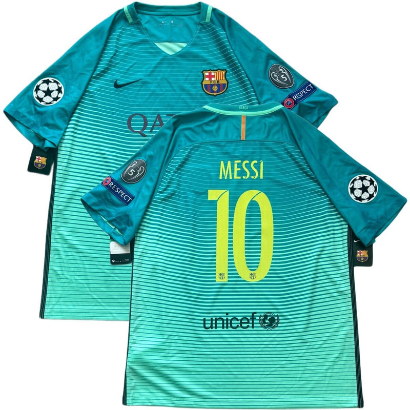 Camisa Barcelona lll Verde 2016/17 Masculina - Modelo Retrô