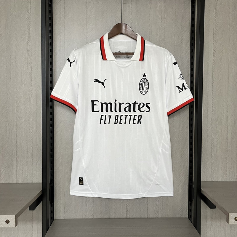 Camisa Milan ll 2024/25 Branca - Modelo Torcedor
