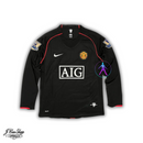 Camisa Manchester United Manga Longa Preta 2007/08 Masculino - Modelo Retrô