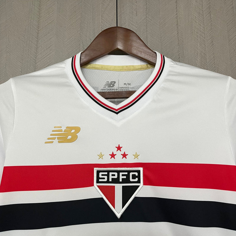 Camisa São Paulo 25/26 Torcedor Feminina Branca - Modelo Torcedor