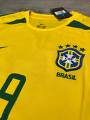 Camisa Seleção Brasil I 2002 Amarela - Modelo Retrô