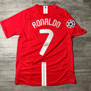 Camisa Manchester United  Vermelha 2007/08 Champions League Edition Masculina - Modelo Retrô