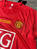 Camisa Manchester United  Vermelha 2007/08 Champions League Edition Masculina - Modelo Retrô