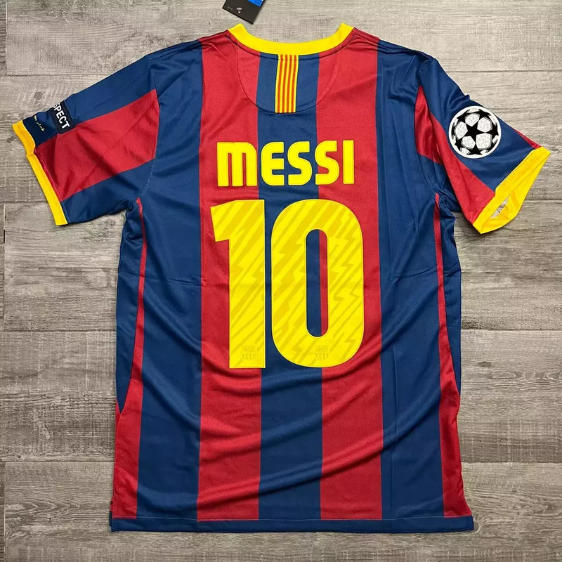 Camisa Retrô Barcelona I 2010/11 Grená - Modelo Retrô