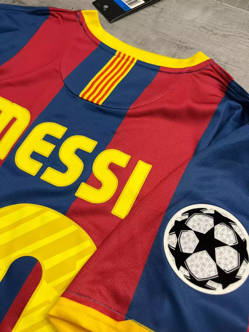 Camisa Retrô Barcelona I 2010/11 Grená - Modelo Retrô
