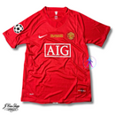 Camisa Manchester United  Vermelha 2007/08 Champions League Edition Masculina - Modelo Retrô