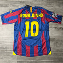 Camisa Retrô Barcelona I 2005/06 Grená - Modelo Retrô