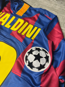 Camisa Retrô Barcelona I 2005/06 Grená - Modelo Retrô