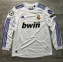 Camisa Retrô Real Madrid Manga Longa I 2010/11 Branca - Modelo Retrô