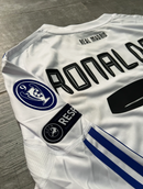 Camisa Retrô Real Madrid Manga Longa I 2010/11 Branca - Modelo Retrô