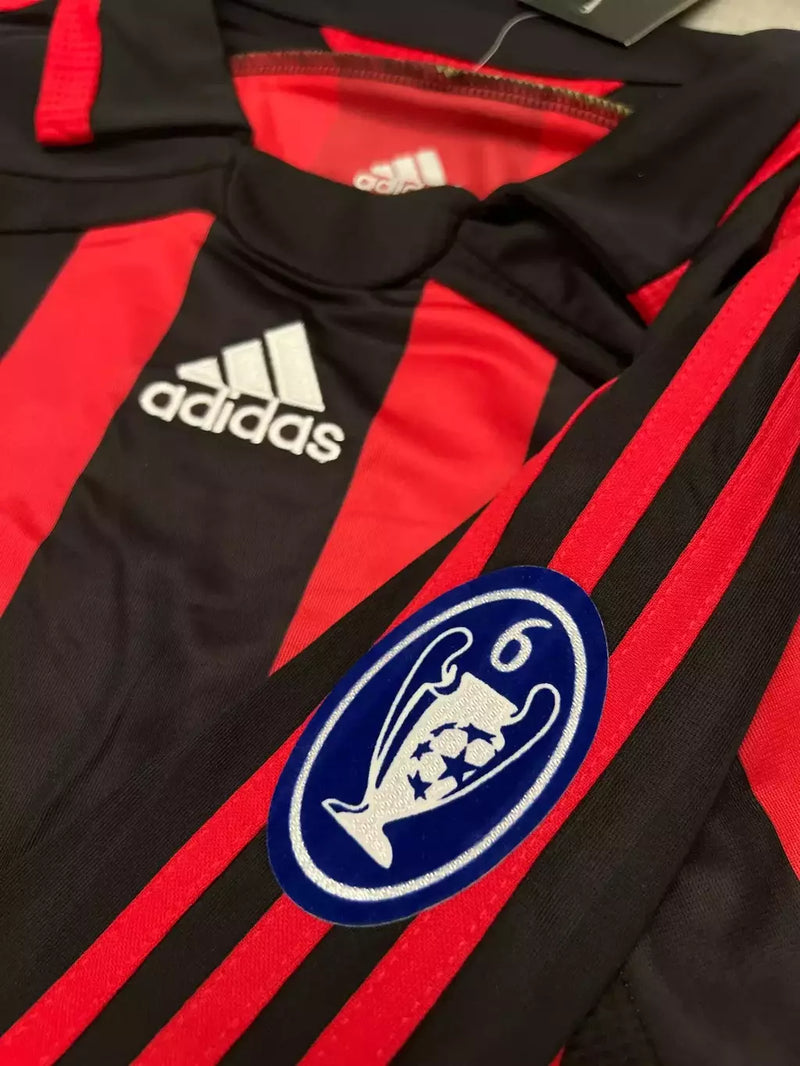 Camisa Milan Manga Longa I 2006/07 Listrada - Modelo Retrô