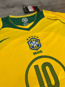 Camisa Seleção Brasil I 2004/06 Amarela - Modelo Retrô