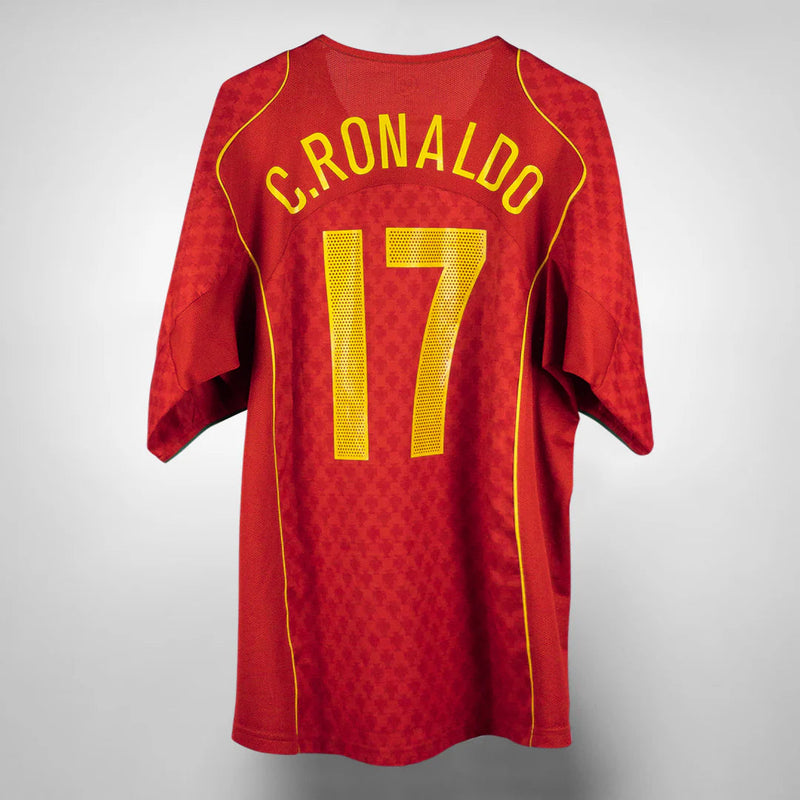 Camisa Seleção Portugal 2004 Vermelha - Modelo Retrô