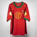 Camisa Seleção Portugal 2004 Vermelha - Modelo Retrô