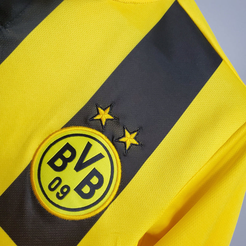 Camisa Borussia Dortmund 2012/13 Amarela/preta - Modelo Retrô