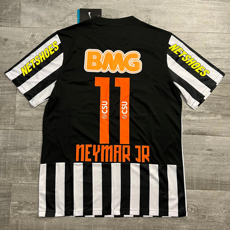 Camisa Santos 2012/13 Preta/Branca Masculina - Modelo Retrô
