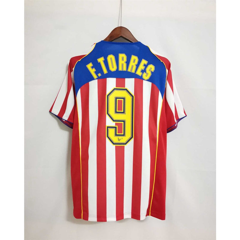 Camisa Atlético de Madrid 2004/05 Especial Homem Aranha Listrada - Modelo Retrô