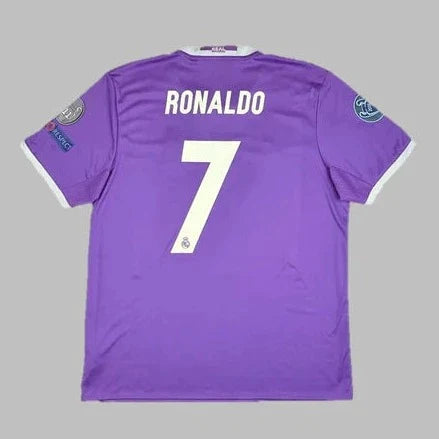 Camisa Real Madrid Roxa 2016/17 Masculina  - Modelo Retrô