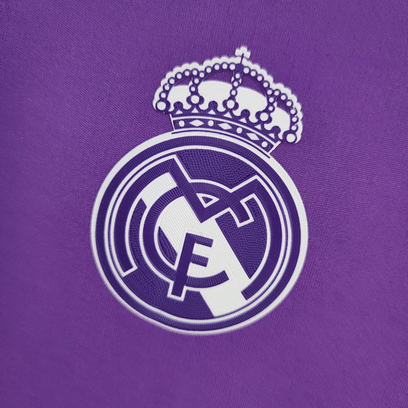 Camisa Real Madrid Roxa 2016/17 Masculina  - Modelo Retrô
