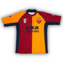 Camisa Roma 2001/02 Vermelha/Amarela - Modelo Retrô