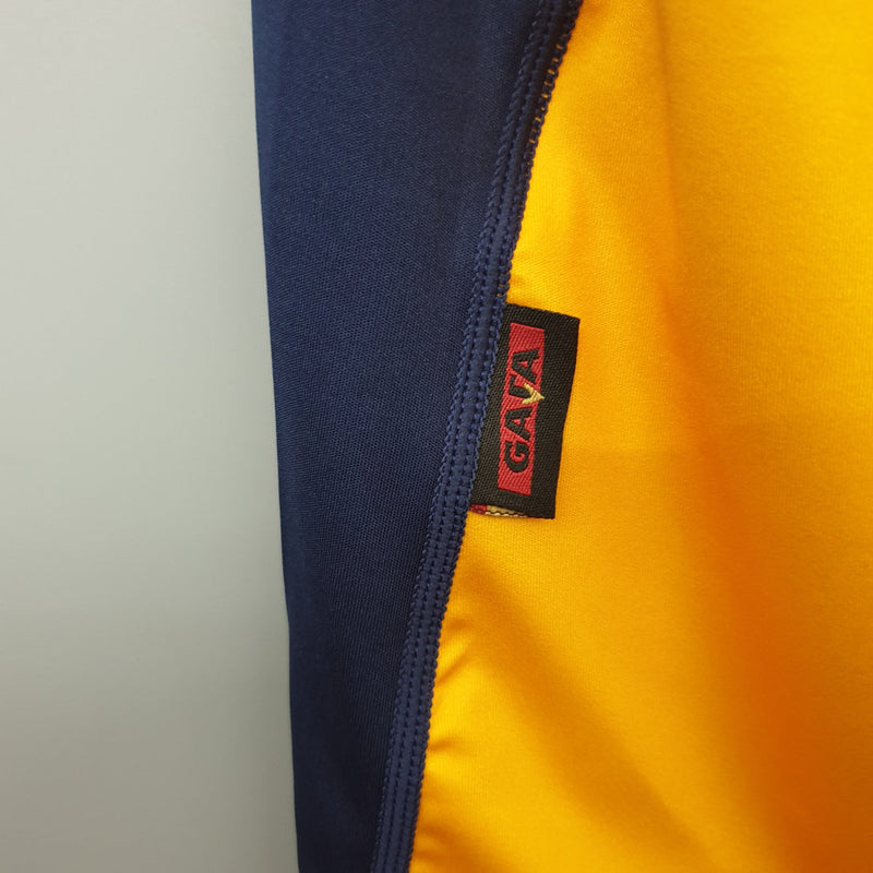 Camisa Roma 2001/02 Vermelha/Amarela - Modelo Retrô