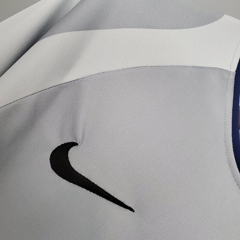 Camisa PSG 2001/02 Cinza - Modelo Retrô