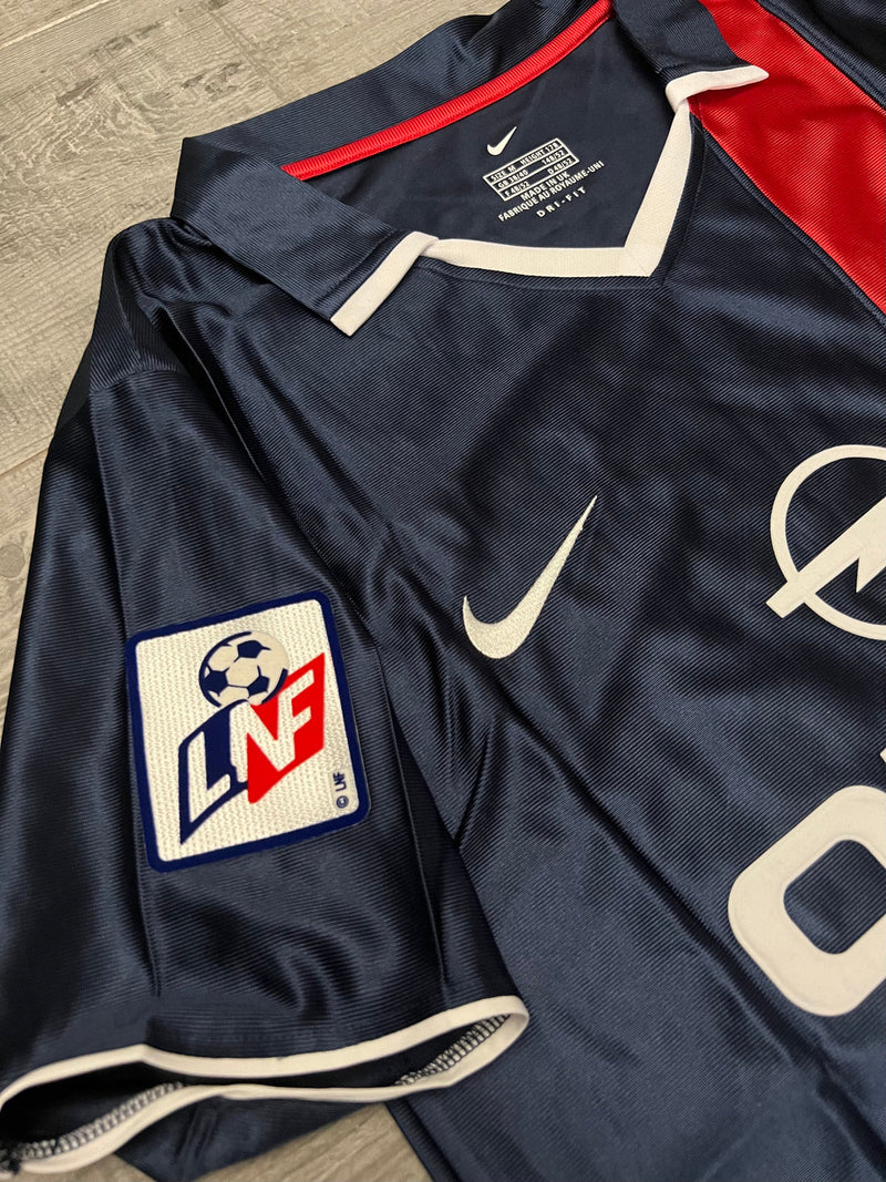 Camisa PSG 2001/02 Azul Escuro - Modelo Retrô