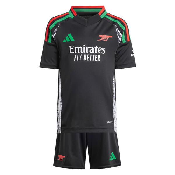 Conjunto Infantil Arsenal 2024/25 Preto - Modelo Torcedor