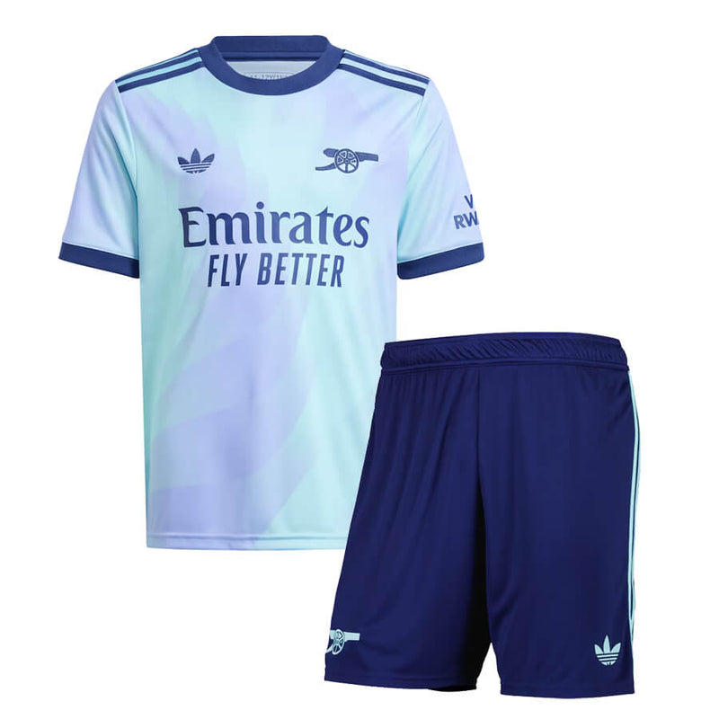 Conjunto Infantil Arsenal lll 2024/25 Azul- Modelo Torcedor