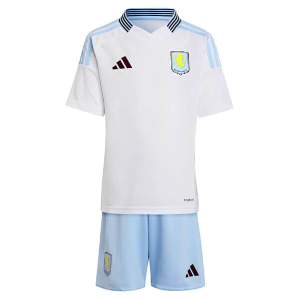 Conjunto Infantil Aston Villa 2024/25 Branco - Modelo Torcedor