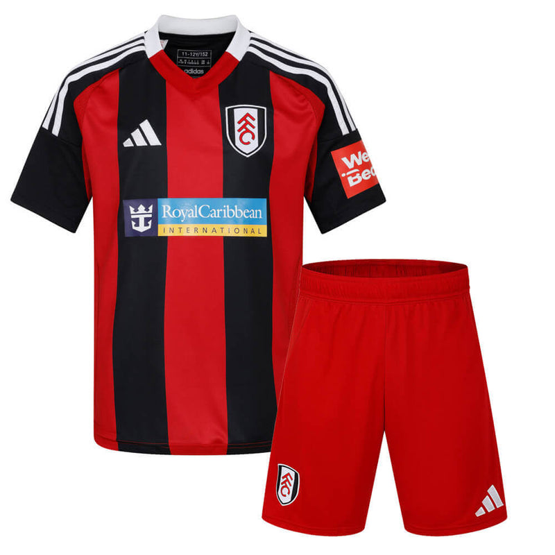 Conjunto Infantil  Fulham 2024/25 Vermelho - Modelo Torcedor