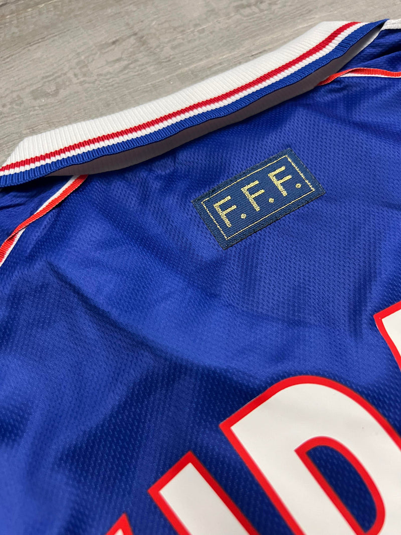 Camisa Seleção França 1998 Azul Escuro - Modelo Retrô