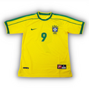 Camisa da Seleção Brasileira l 1998 Reedição Amarela - Modelo Retrô