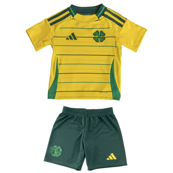 Conjunto Infantil Celtic 2024/25 Amarelo - Modelo Torcedor