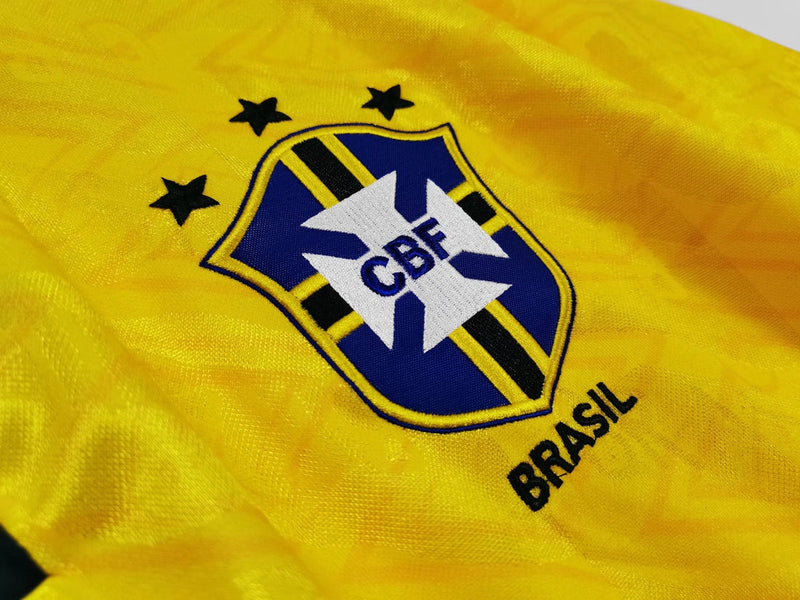 Camisa Seleção Brasil 1991/93 Amarela - Modelo Retrô