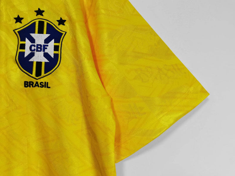 Camisa Seleção Brasil 1991/93 Amarela - Modelo Retrô