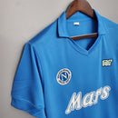 Camisa Napoli 1988/89 Azul - Modelo Retrô