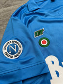 Camisa Napoli 1986/87 Azul - Modelo Retrô