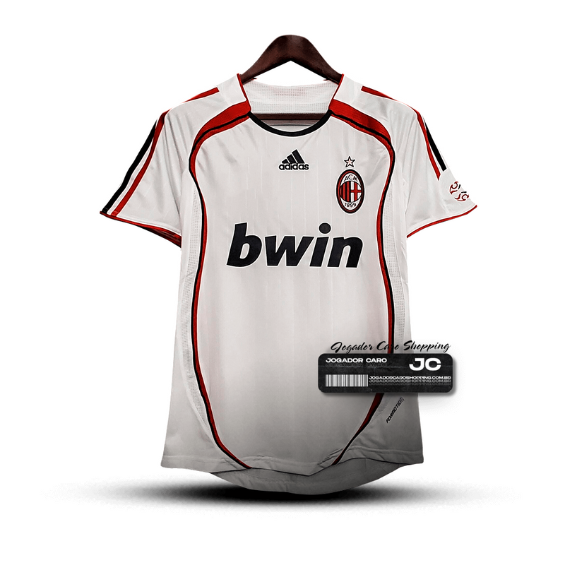 Camisa Milan 2006/07 Branca - Modelo Retrô