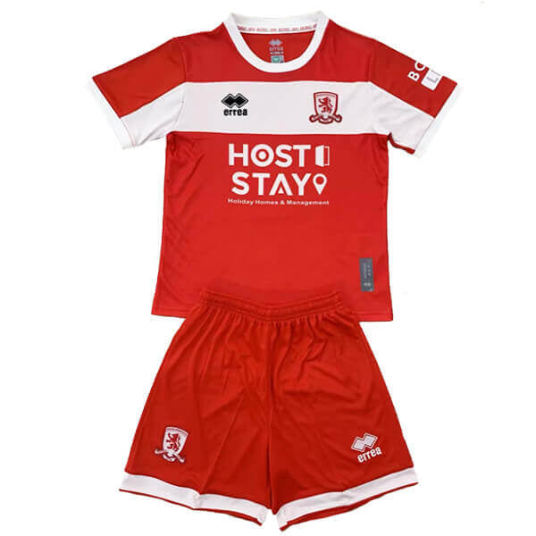 Conjunto Infantil Middlesbrough 2024/25 Vermelho - Modelo Torcedor