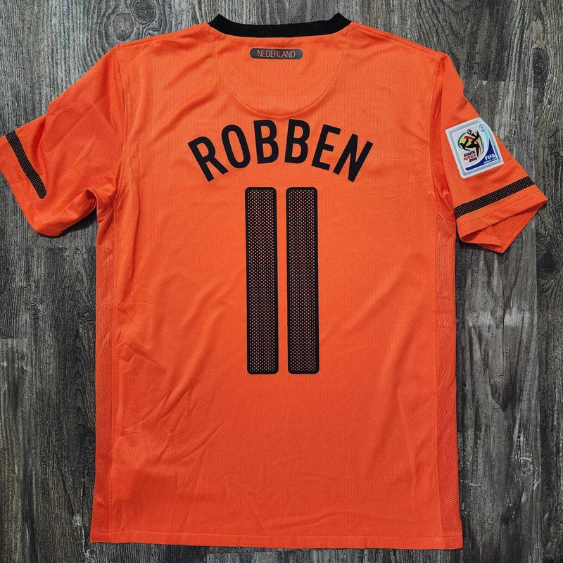 Camisa Seleção Holanda Mundial 2010 Laranja - Modelo Retrô