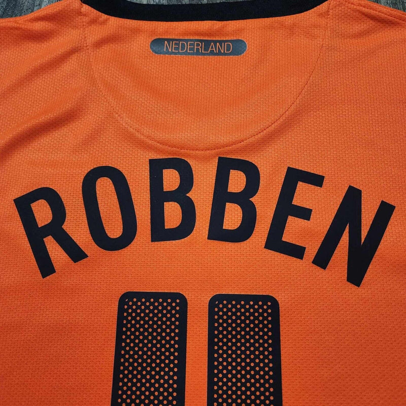 Camisa Seleção Holanda Mundial 2010 Laranja - Modelo Retrô