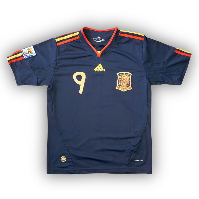 Camisa Seleção da Espanha II 2010 Azul - Modelo Retrô