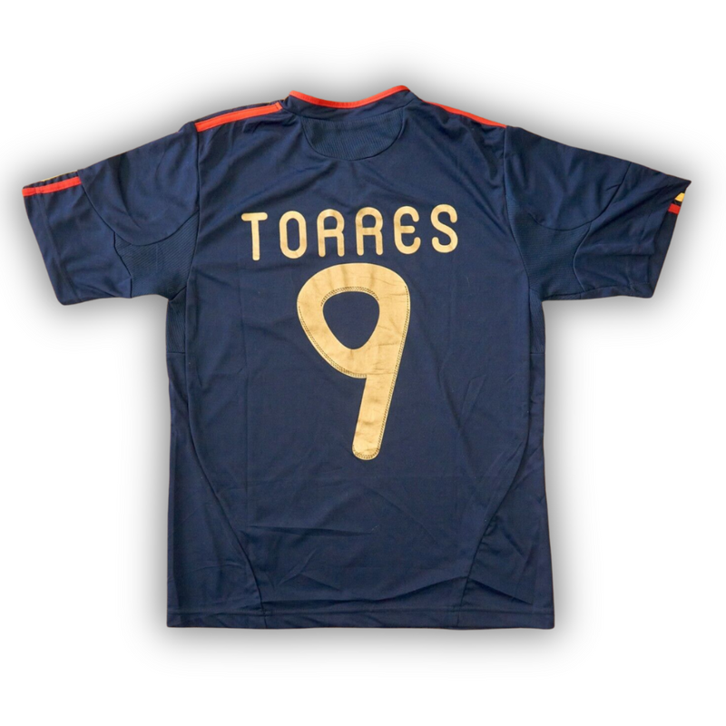 Camisa Seleção da Espanha II 2010 Azul - Modelo Retrô